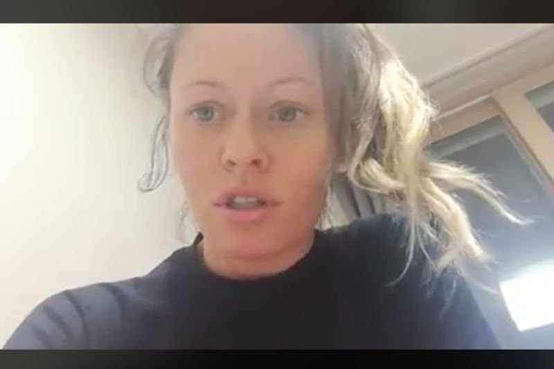 Biathlonistka broni swojej reakcji w filmiku opublikowanym na Facebooku.