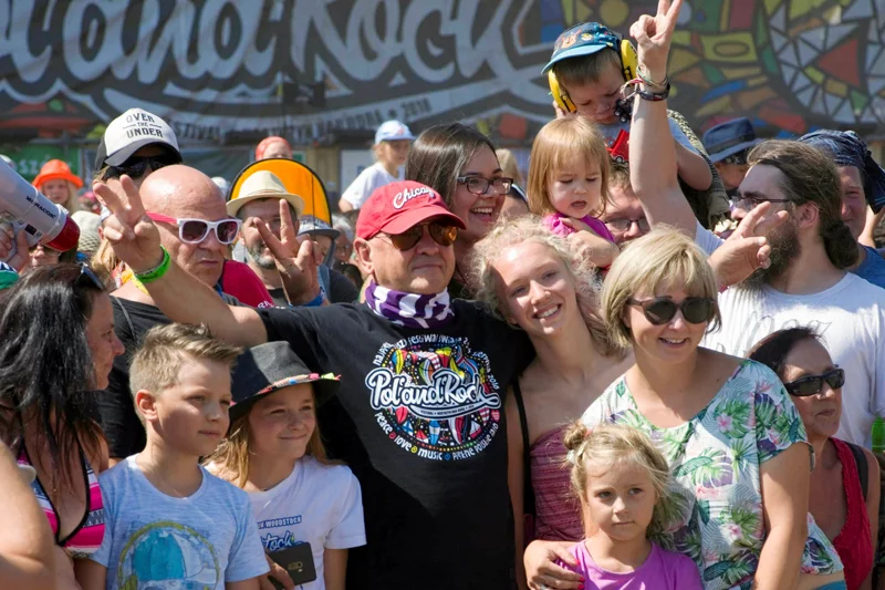 Jerzy Owsiak ma powody do zadowolenia. Pol'and'Rock Festival okazał się dużym sukcesem.