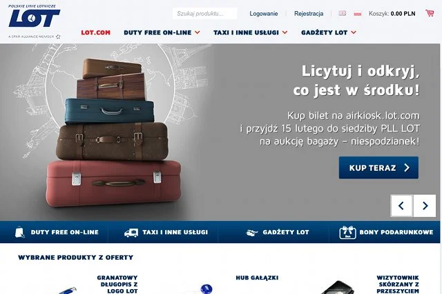 PLL LOT wystawiają nieodebrany bagaż na aukcje