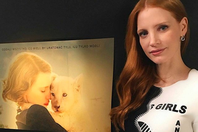 Jessica Chastain wspiera Polki w walce o ich prawa.