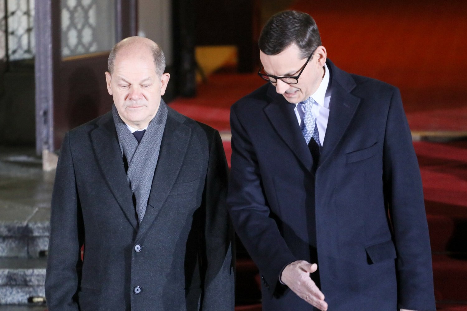 Polski premier i kanclerz Niemiec.