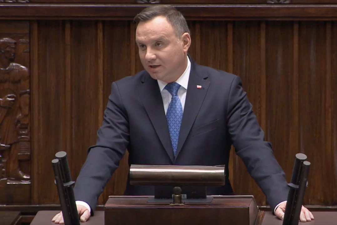 Andrzej Duda wygłosił orędzie na inauguracji Sejmu IX kadencji.