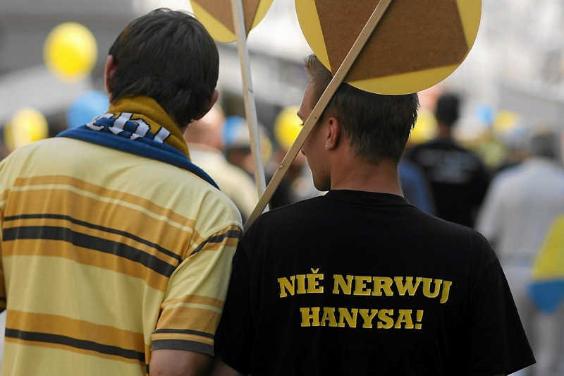 Tytuły filmów po śląsku brzmią nieprawdopodobnie śmiesznie. Na zdjęciu marsz sympatyków Ruchu Autonomii Śląska.