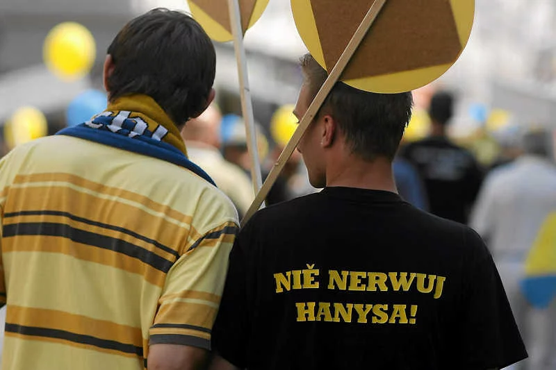 Tytuły filmów po śląsku brzmią nieprawdopodobnie śmiesznie. Na zdjęciu marsz sympatyków Ruchu Autonomii Śląska.