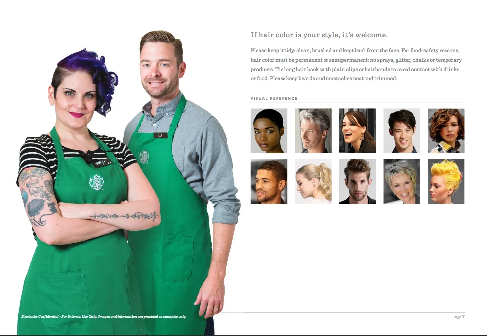 Na stronie sieciówki można znaleźć precyzyjne wskazówki, jak powinien wyglądać barista