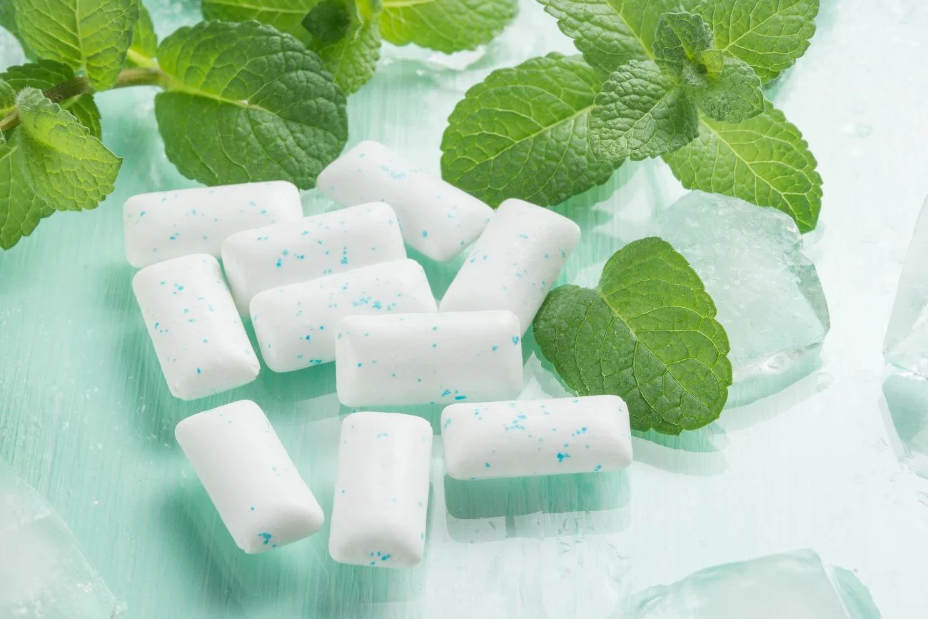 Produkty trujące dla psów - ksylitol Miętowe gumy do żucia