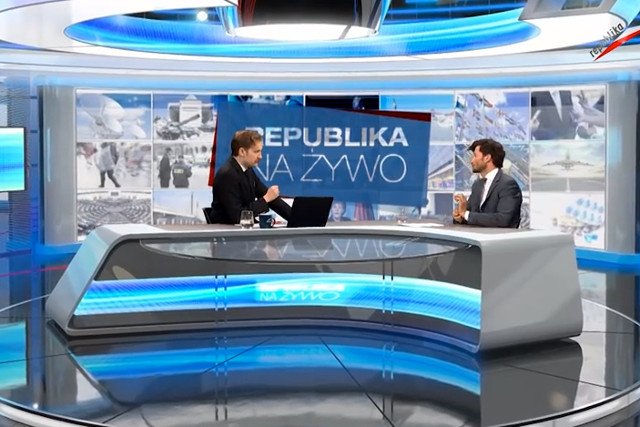 Kadr z programu "Republika Na Żywo"