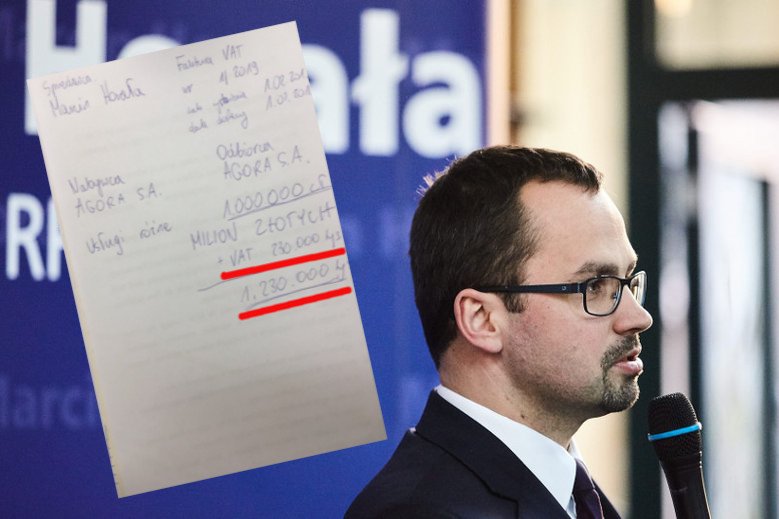 Marcin Horała wystawił swoją fakturę "Gazecie Wyborczej".