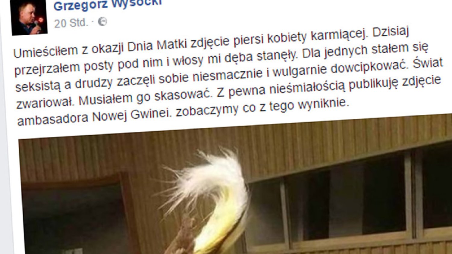 Wiceburmistrz warszawskiej Ochoty Grzegorz Wysocki tłumaczy się ze skandalu, który rozpętał publikując seksistowskie zdjęcie zrobione ukradkiem pasażerce metra.