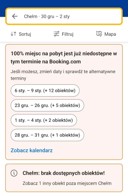 Ceny noclegów na sylwestra. W Chełmie impreza z TV Republika, hotele pełne