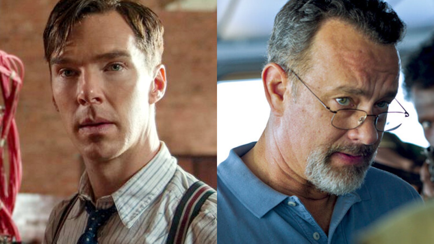"Gra tajemnic" z Benedictem Cumberbatchem i "Kapitan Phillips" z Tomem Hanksem.