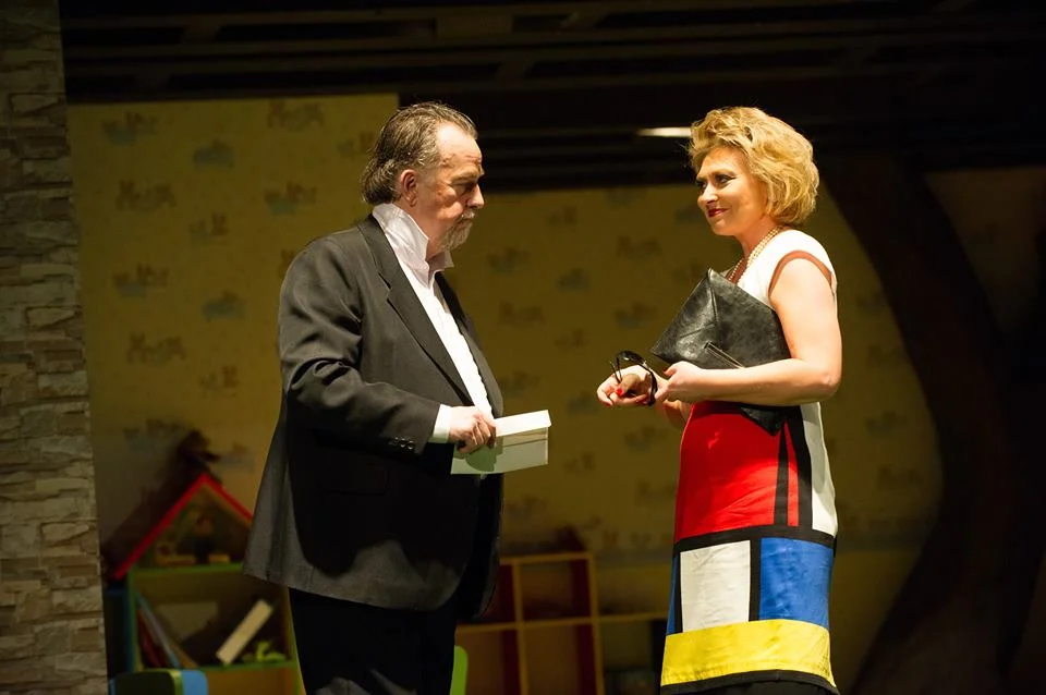 Jerzy Mechliński(Falstaff) i Helena Zubanovich(Pani Quickly) fot.Katarzyna Zalewska