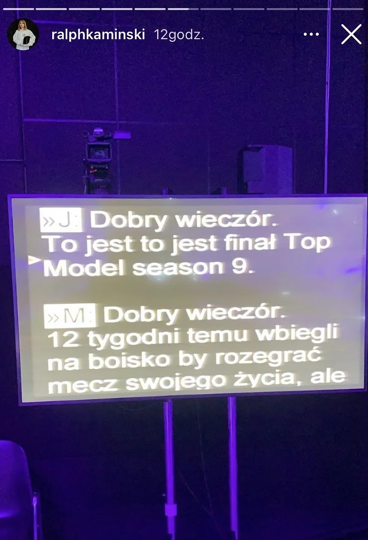Kwestie, które podczas finału Joanna Krupa i Michał Piróg czytali z promptera