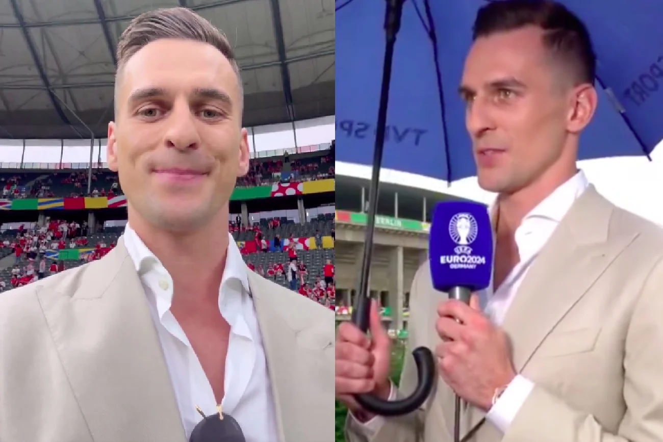 Arkadiusz Milik pojawił się w roli komentatora TVP Sport