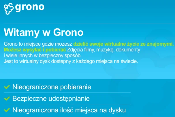 Serwis społecznościowy Grono, nagle zniknął z internetu.