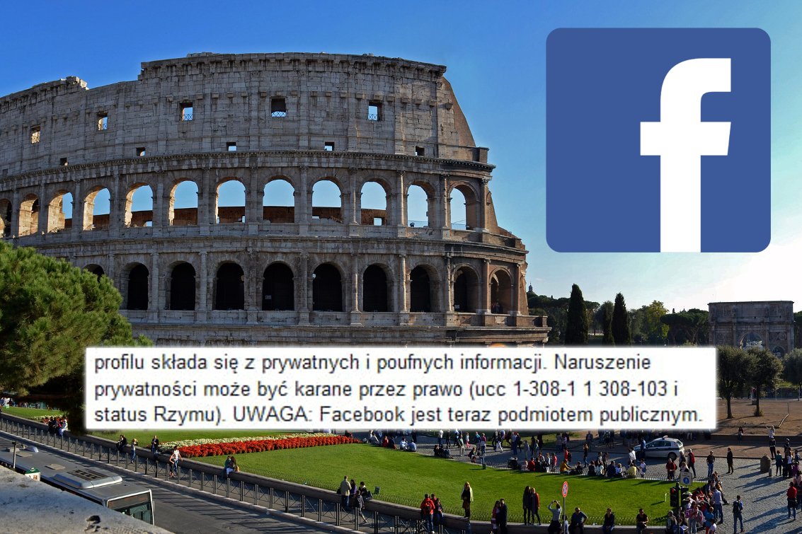 Łańcuszek z 2019 roku odnosi się do... statusu Rzymu