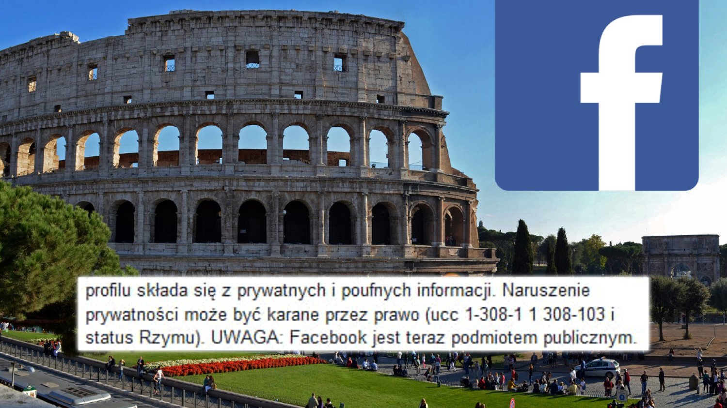 Łańcuszek z 2019 roku odnosi się do... statusu Rzymu