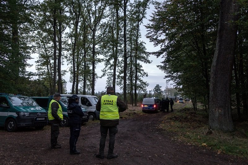 Miejsce, gdzie doszło do eksplozji. Zginęło dwóch saperów, a niewybuchów z pewnością jest więcej.