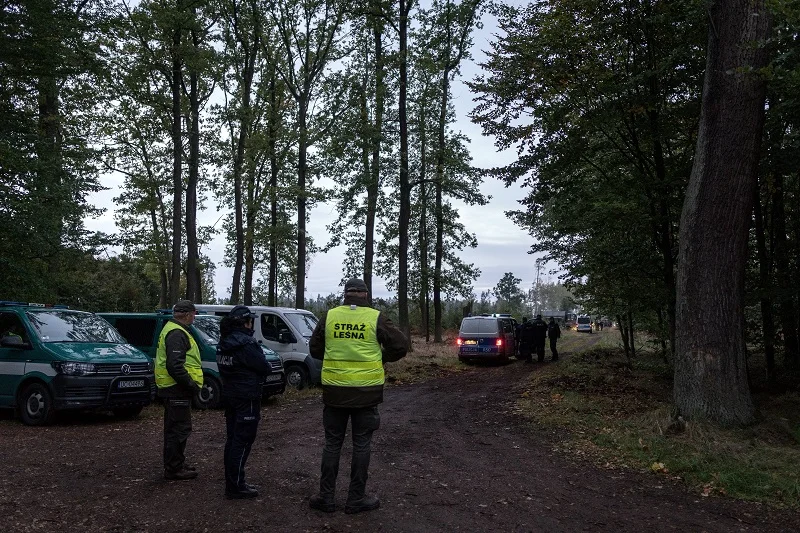 Miejsce, gdzie doszło do eksplozji. Zginęło dwóch saperów, a niewybuchów z pewnością jest więcej.