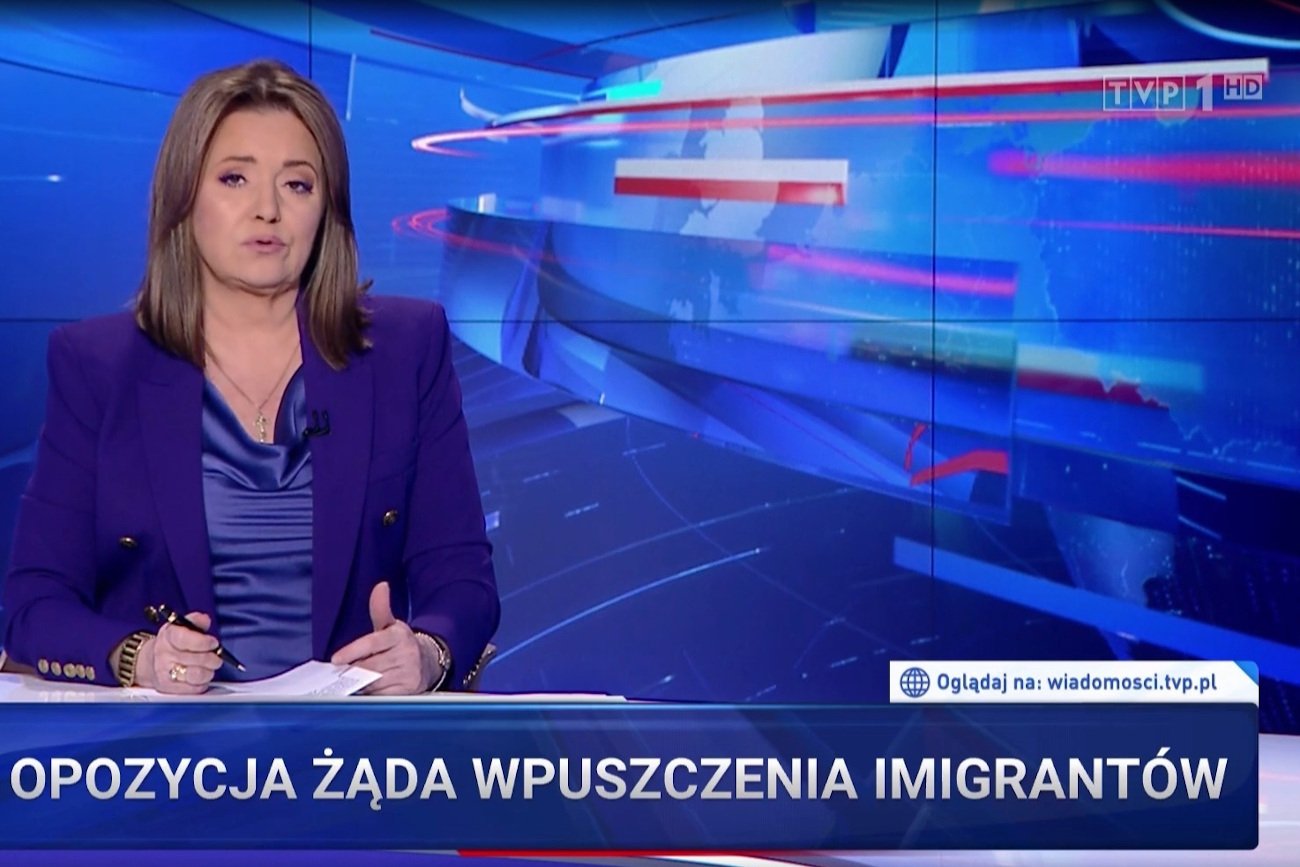 "Wiadomości" TVP poświęciły w środę jeden z materiałów działaniom opozycji ws. kryzysu migracyjnego.