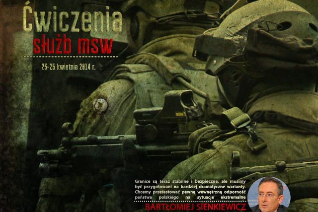 Z okazji ćwiczeń MSW opublikowało specjalny plakat