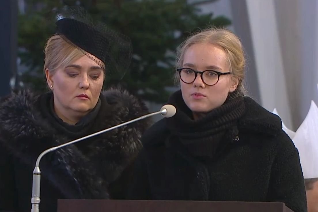 Antonina, córka zamordowanego Pawła Adamowicza, wygłosiła przejmujące pożegnanie z tatą