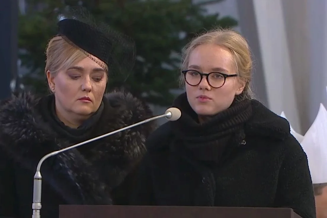 Antonina, córka zamordowanego Pawła Adamowicza, wygłosiła przejmujące pożegnanie z tatą