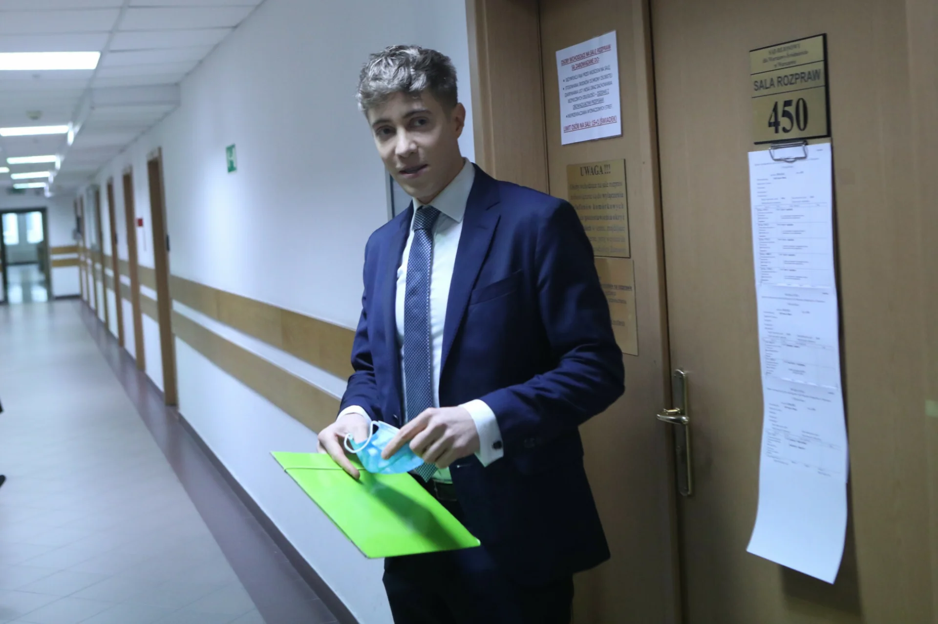Piotr Kaszubski w sądzie 25 stycznia.
