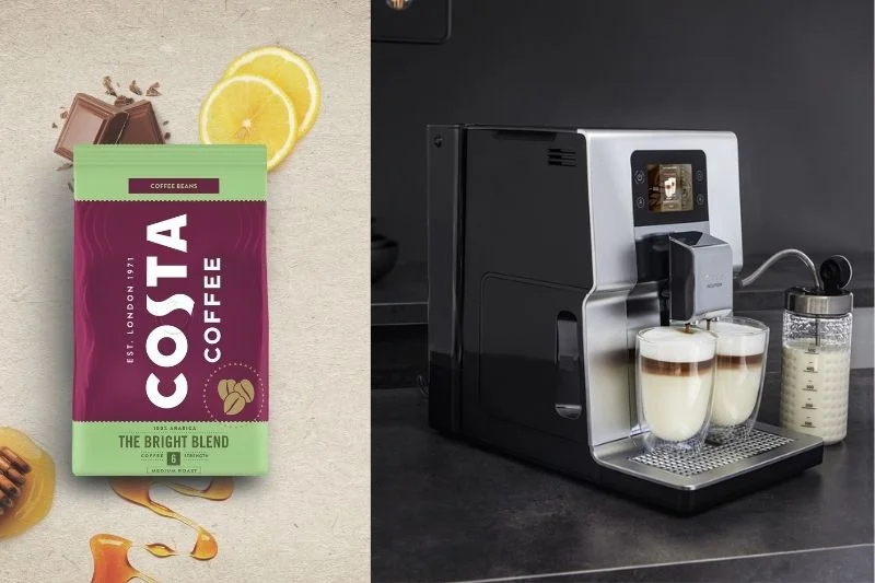 Zestaw prezentowy The Bright Blend od COSTA COFFEE + ekspres Krups Intuition Preference+