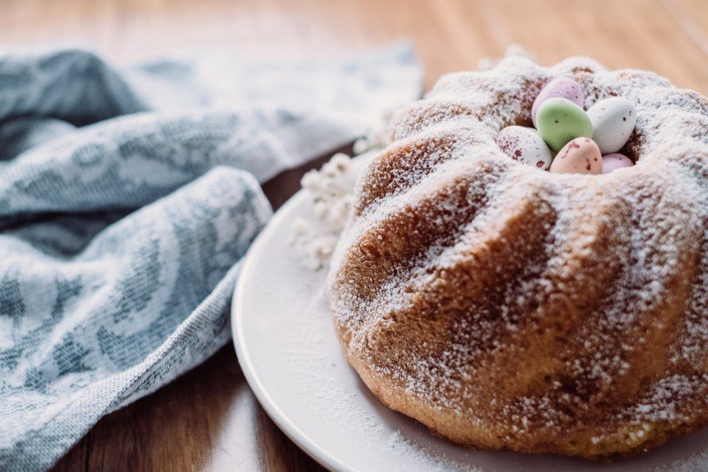 Wielkanocna babka piaskowa