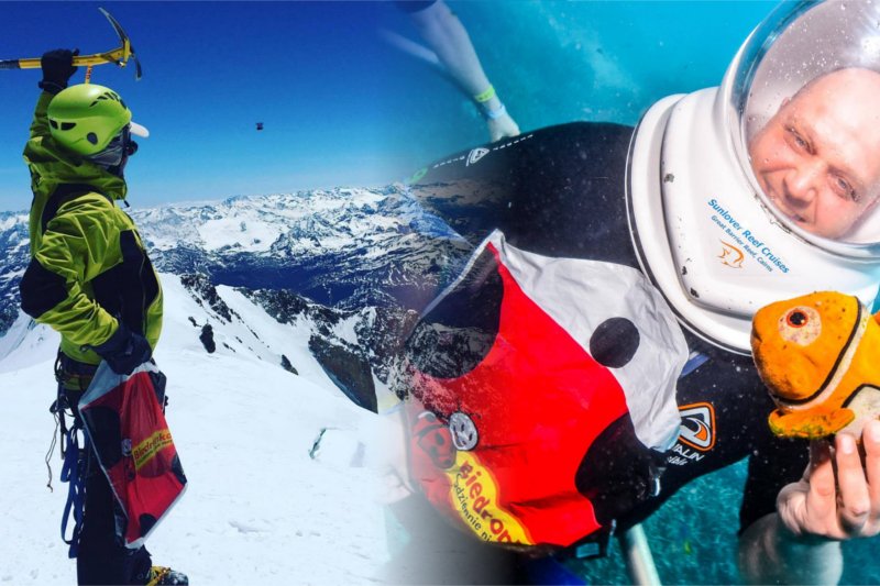 Słynna torba była nawet na szczycie Mont Blanc oraz pod wodą.