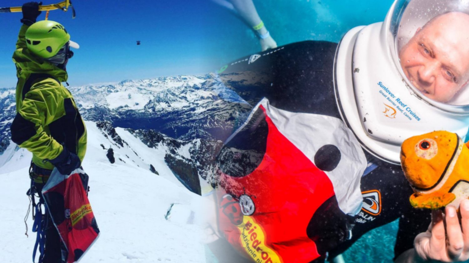 Słynna torba była nawet na szczycie Mont Blanc oraz pod wodą.