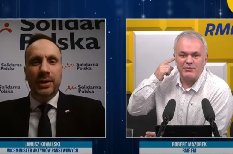 Wiceminister Janusz Kowalski (SP) był gościem Roberta Mazurka w RMF.