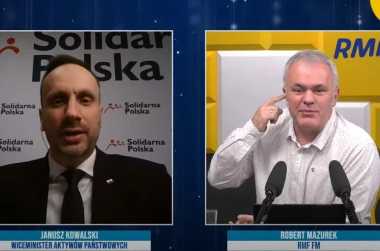 Wiceminister Janusz Kowalski (SP) był gościem Roberta Mazurka w RMF.