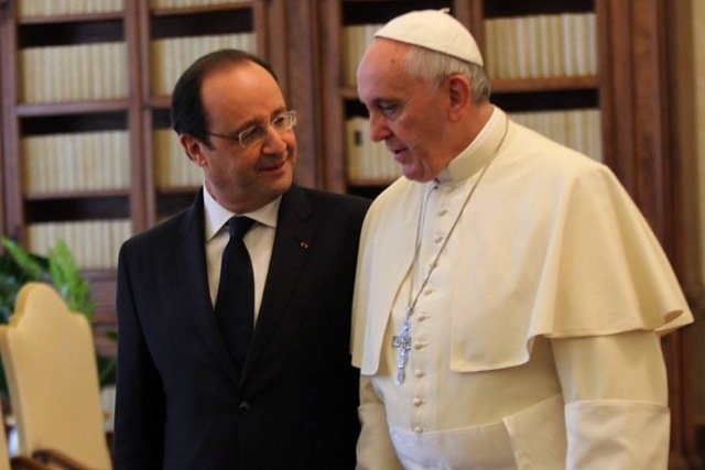 Papież Franciszek gościł w Watykanie prezydenta Francji