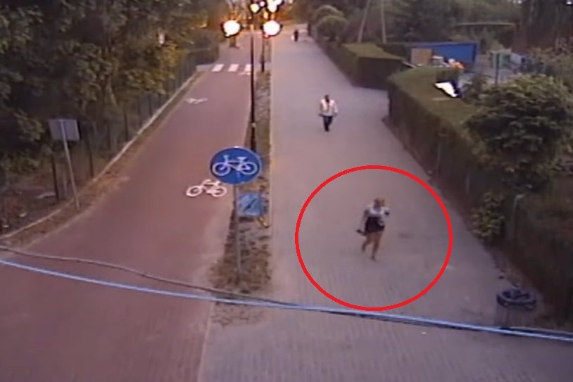 Iwona Wieczorek na ostatnim nagraniu z monitoringu