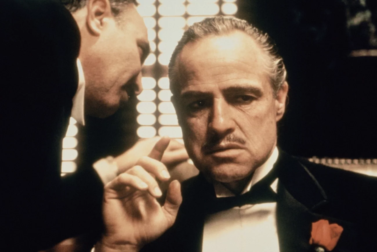 Marlon Brando w filmie "Ojciec chrzestny"