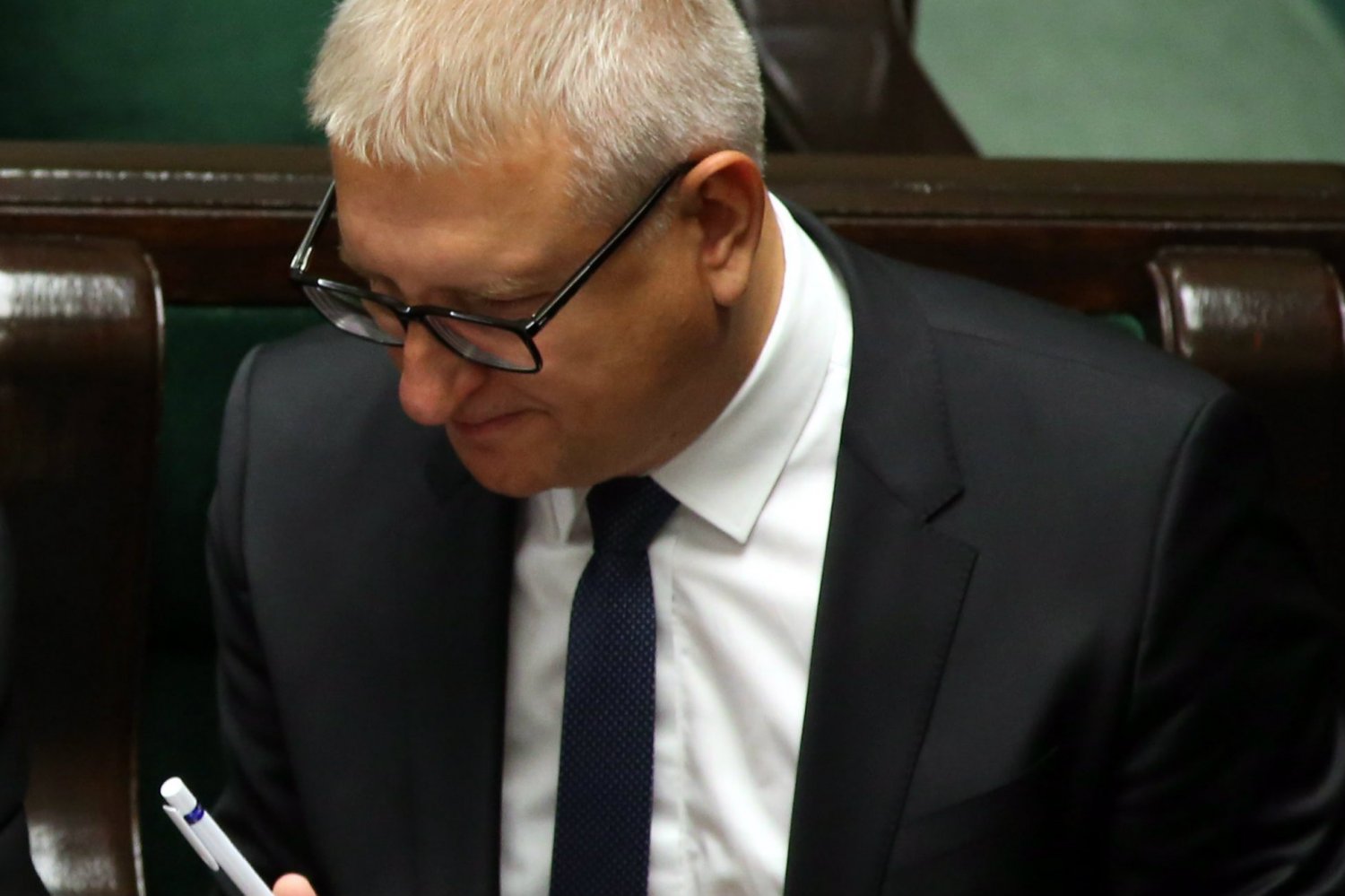 Stanisław Pięta był ostatnio bardzo rozweselony w Sejmie.