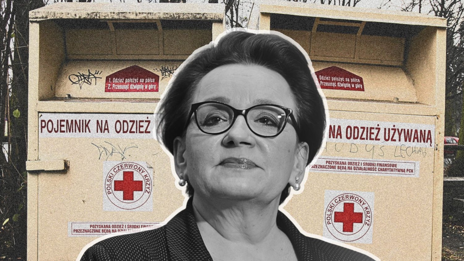 Anna Zalewska i kontenery PCK