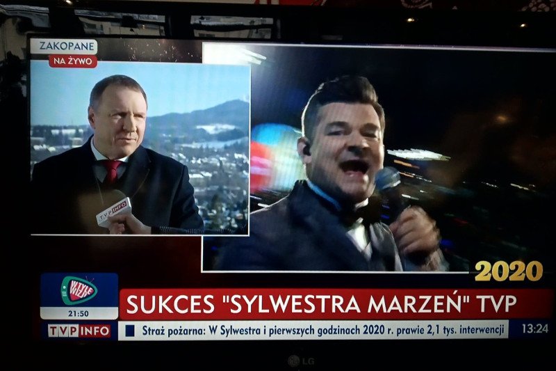 Jacek Kurski mówi o ponad 8 mln widzów "Sylwestra marzeń". Nielsen ma inne dane.