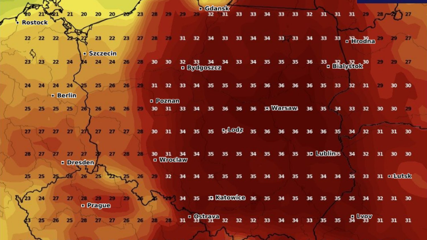W sierpniu może paść rekord temperatury. Oto prognoza na środę 7 sierpnia.