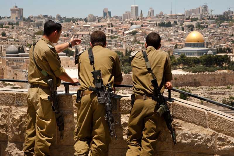 Izraelscy żołnierze w Jerozolimie.