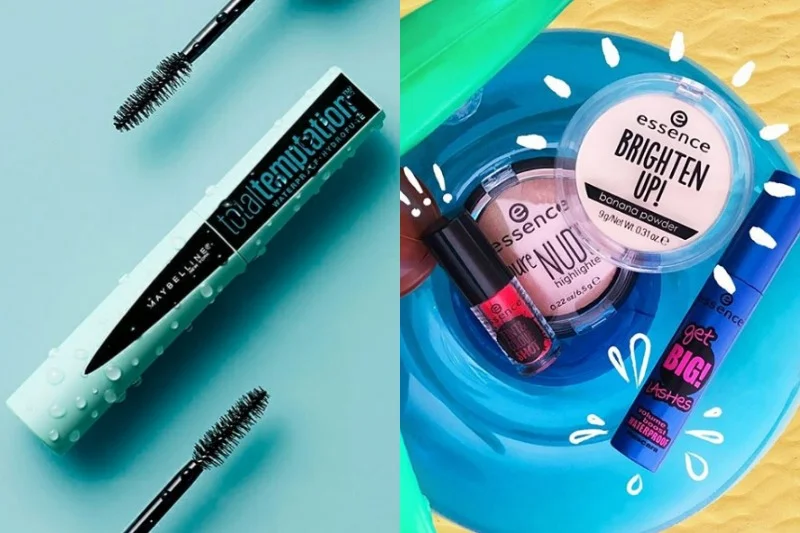 Wodoodporne tusze do rzęs do idealny zakup na gorące miesiące. Maybelline: ok 30 zł, Essence: ok. 13 zł