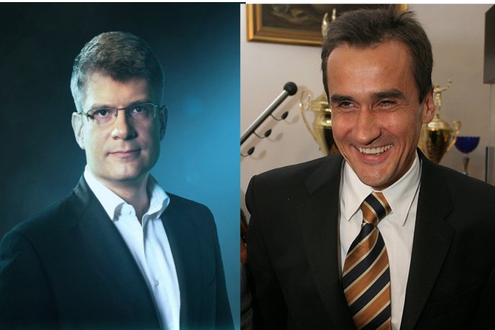 Od lewej: Piotr Gembarowski, Mariusz Max Kolonko