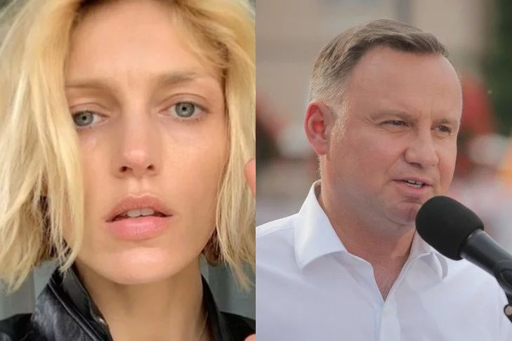 Modelka i aktywistka Anja Rubik oraz kandydat PiS na prezydenta Andrzej Duda. Działaczka upomniała się o prawa dzieci i młodzieży LGBT.