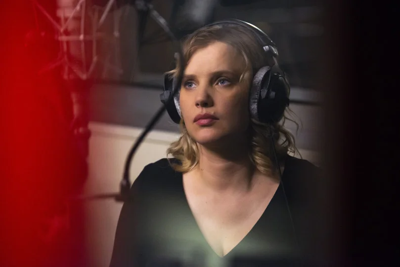 Joanna Kulig na planie serialu