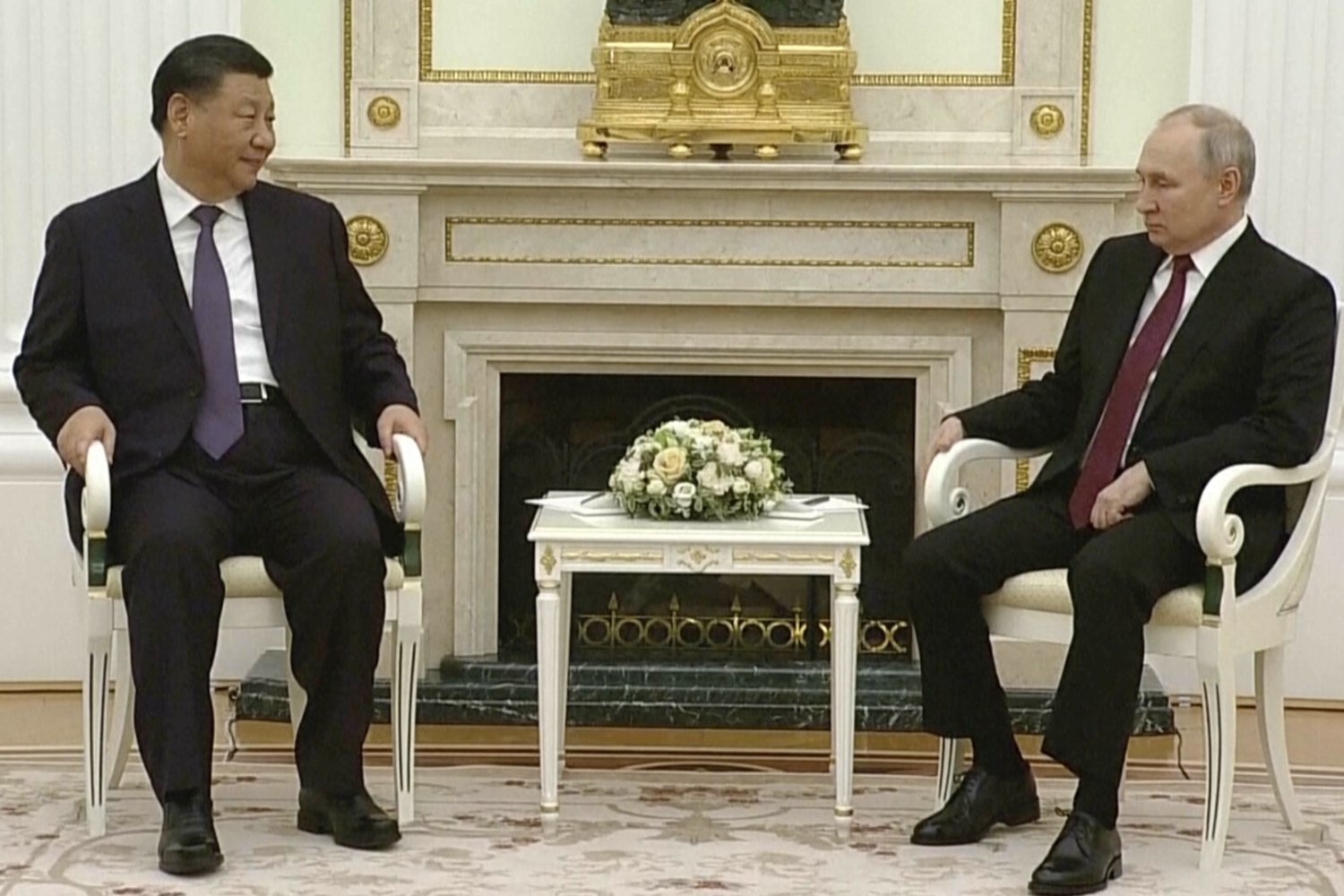 Przywódcy Chin i Rosji na Kremlu.