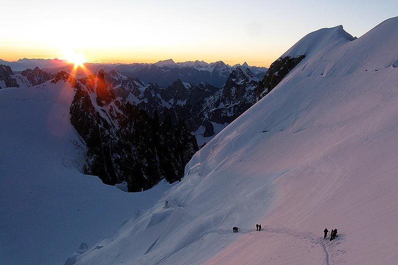 Mont Blanc jest najwyższym szczytem Europy