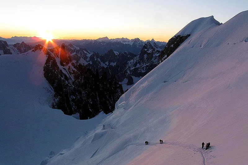Mont Blanc jest najwyższym szczytem Europy