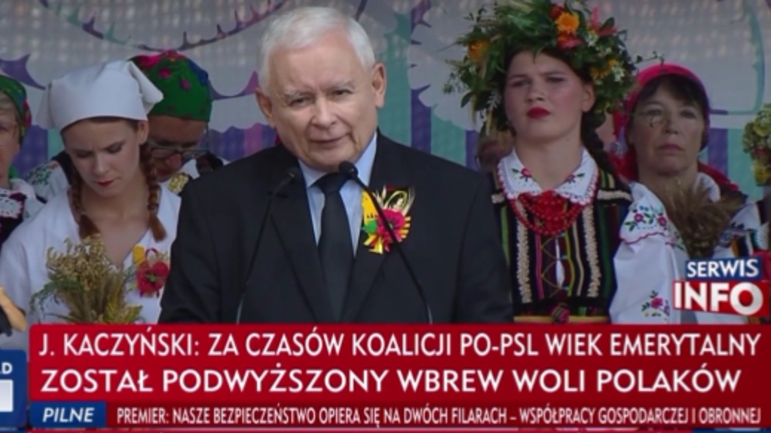 TVP Info szybko poprawiło przejęzyczenie Jarosława Kaczyńskiego.